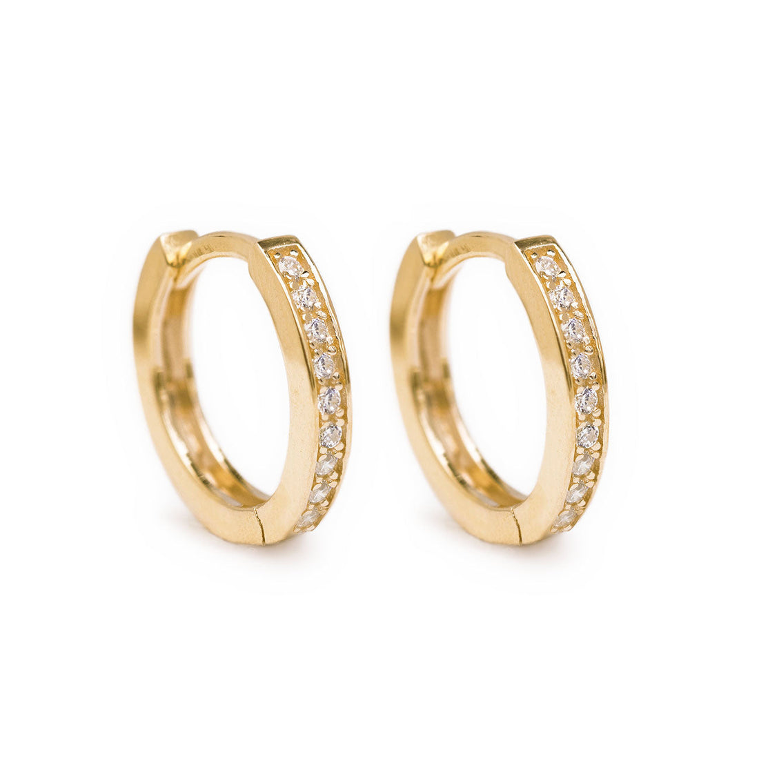 Boucles d'oreilles Huggie Pave Classiques