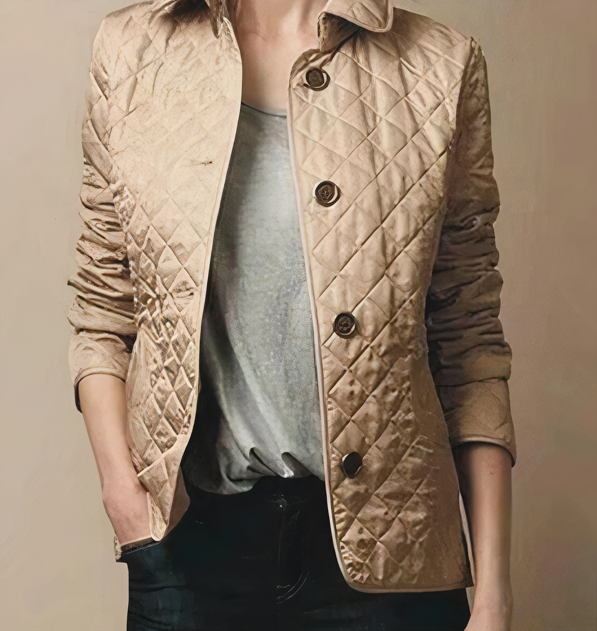 Evelyn – Veste en soie et coton femmes