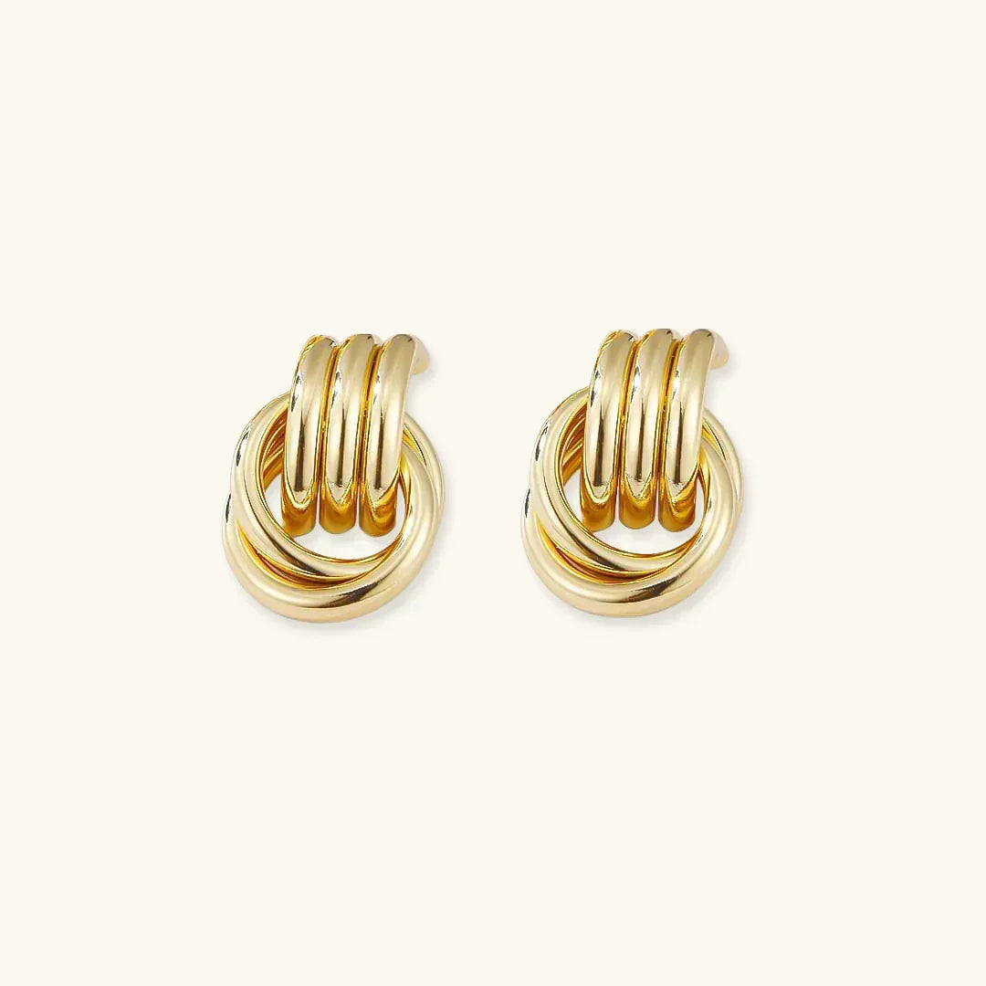 Nyra – Boucles d'oreilles géométriquement torsadées