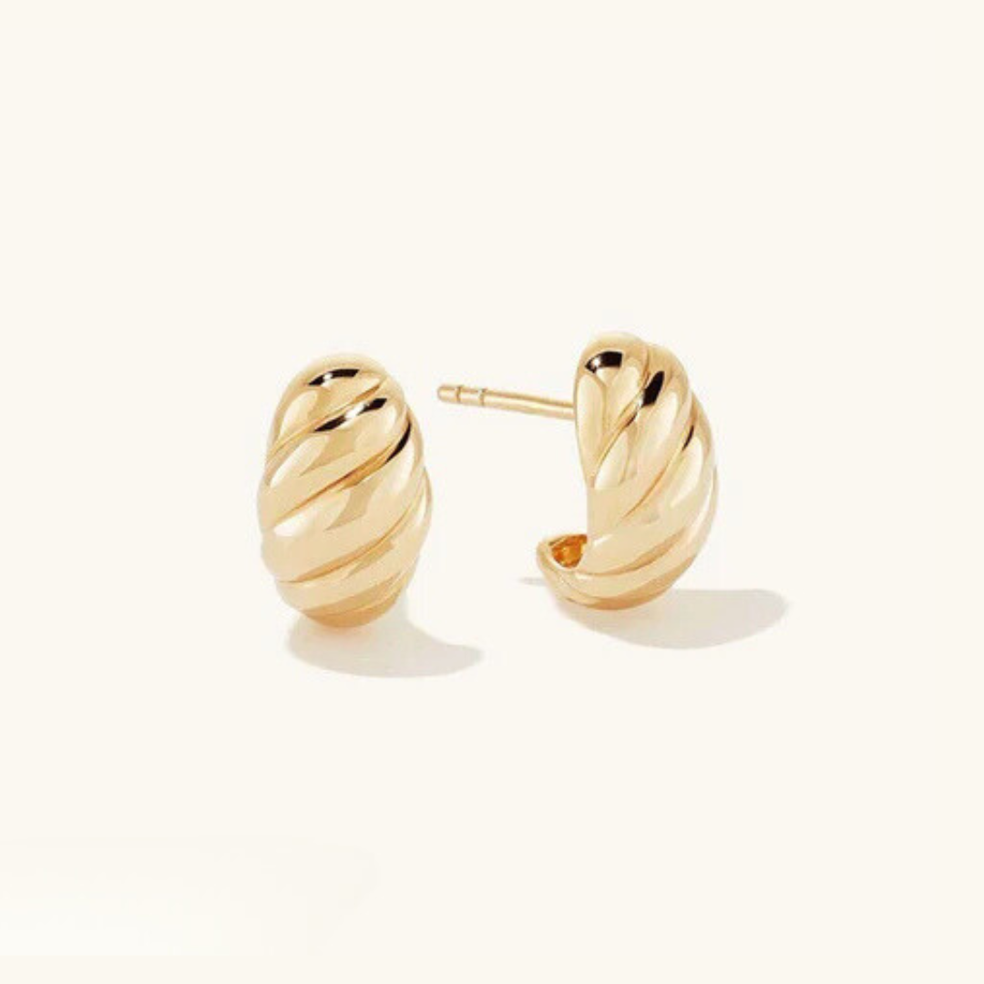 Ellie – Boucles d'oreilles croissant en or