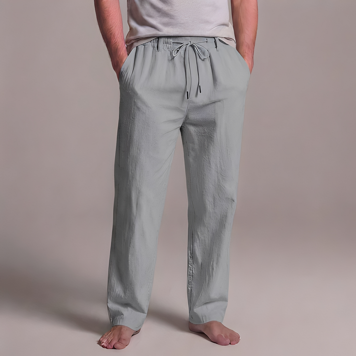 Arman - Pantalon décontracté avec cordon de serrage pour homme