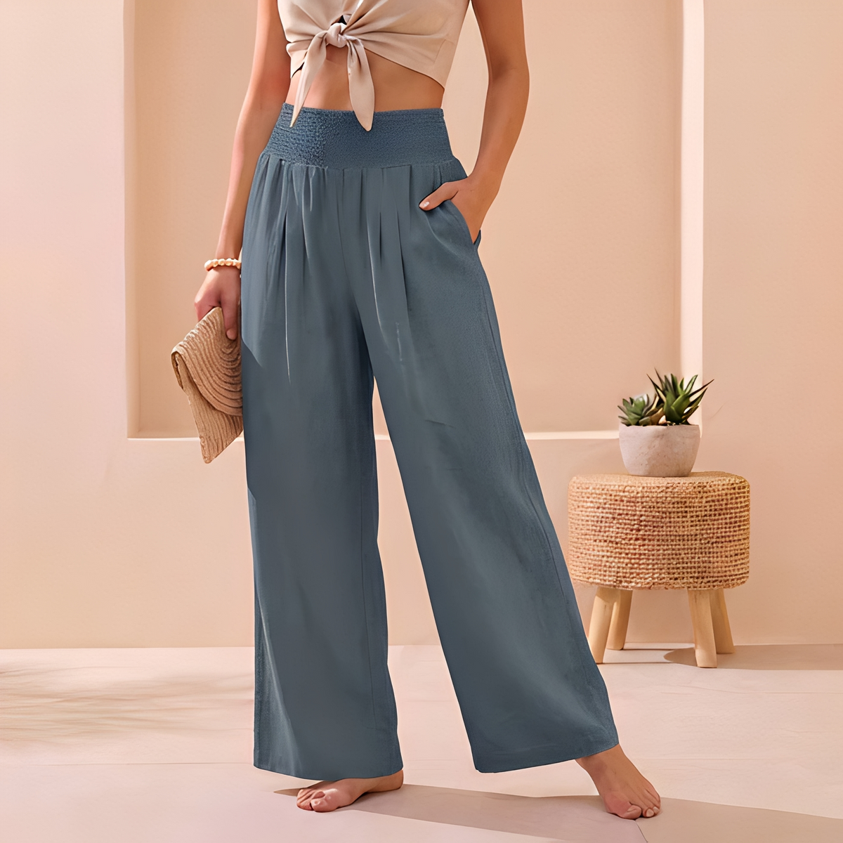 Alexandra - Pantalon large et fluide pour femme