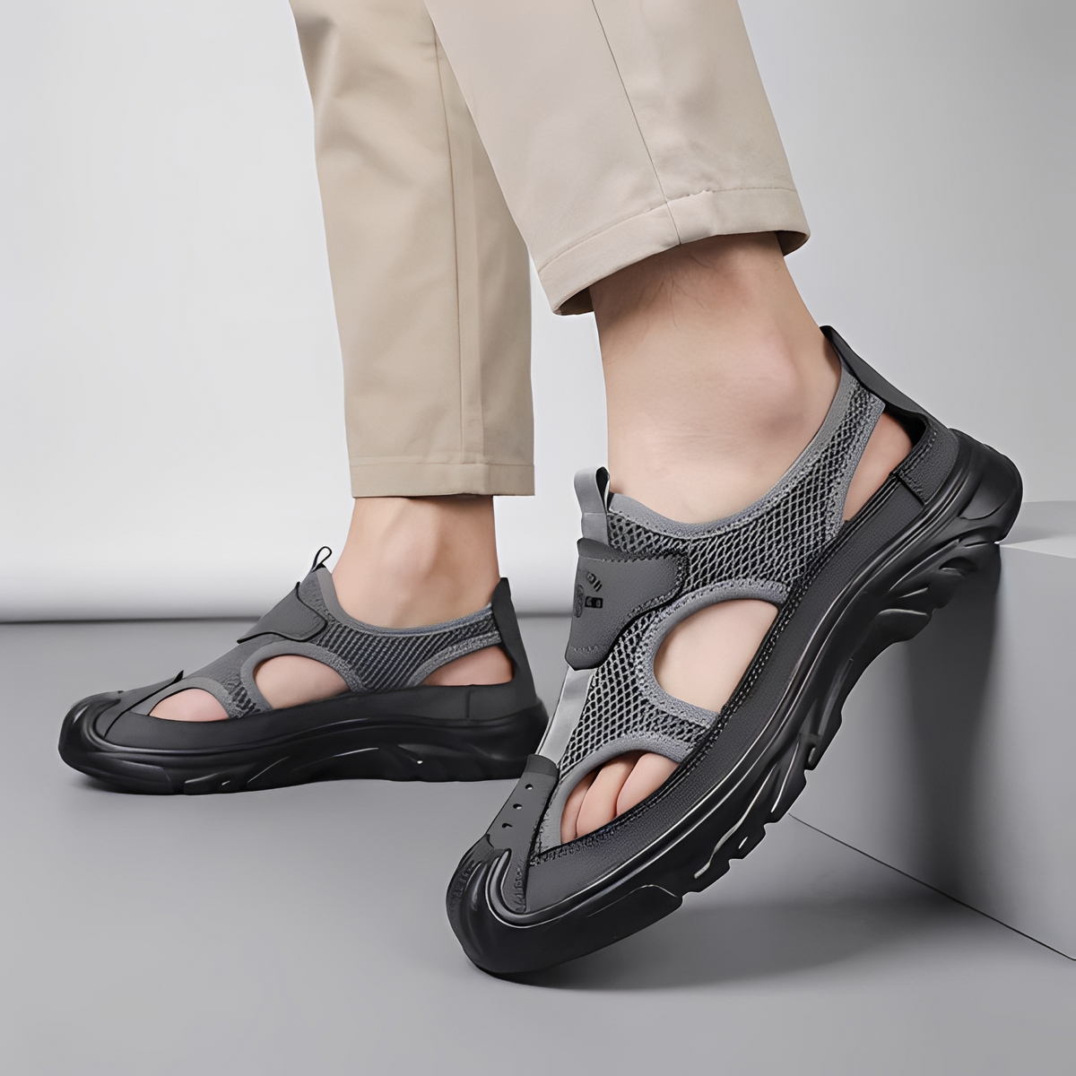 Aurello - Baskets confortables et aérées pour homme