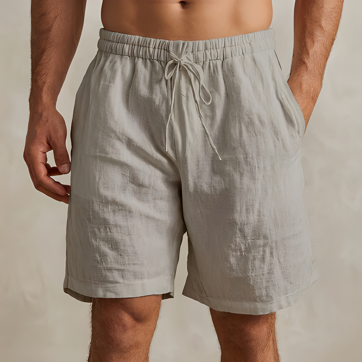 Loises - Short d'été contemporain avec cordon de serrage pour homme