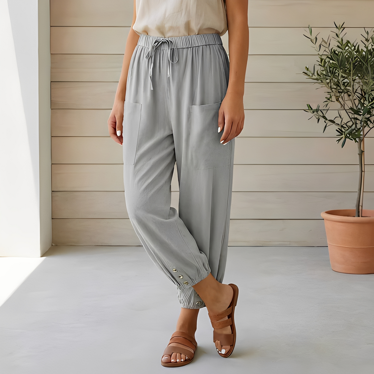 Lyliah - Pantalon chic et décontracté pour femme