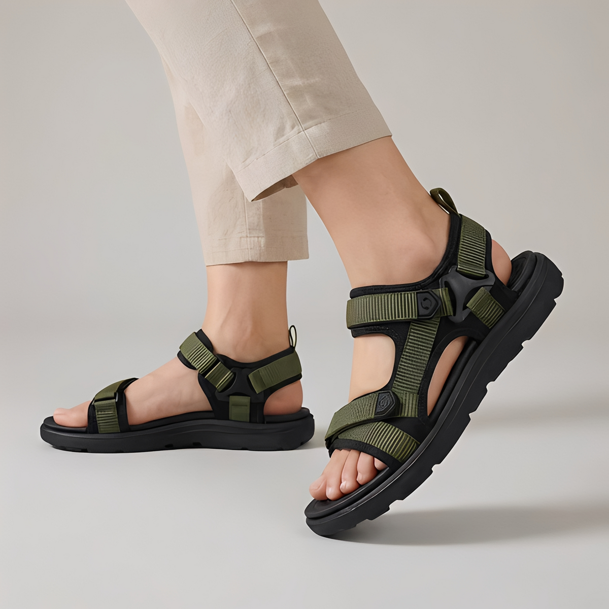 Jacob - Sandales ajustables pour hommes