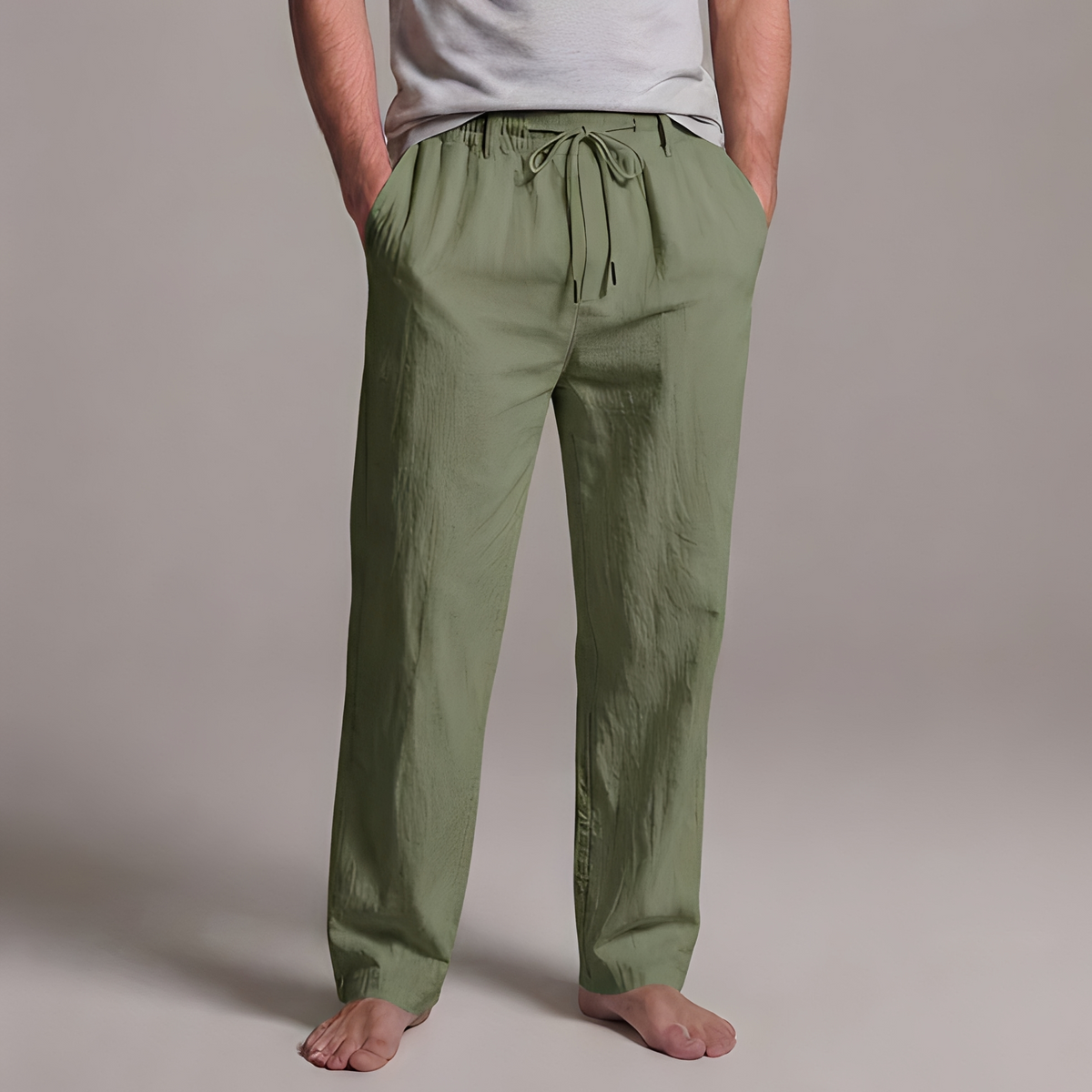 Arman - Pantalon décontracté avec cordon de serrage pour homme