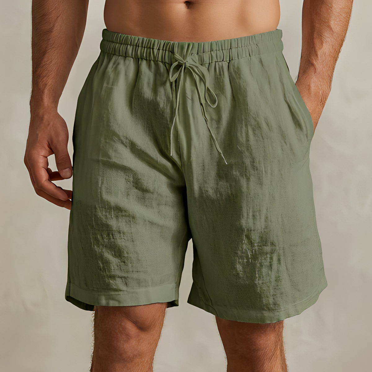 Loises - Short d'été contemporain avec cordon de serrage pour homme