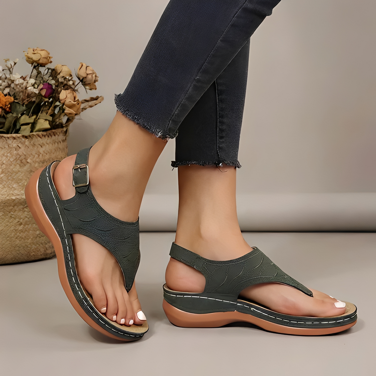 Shynah - Sandales d'été confortables pour femme