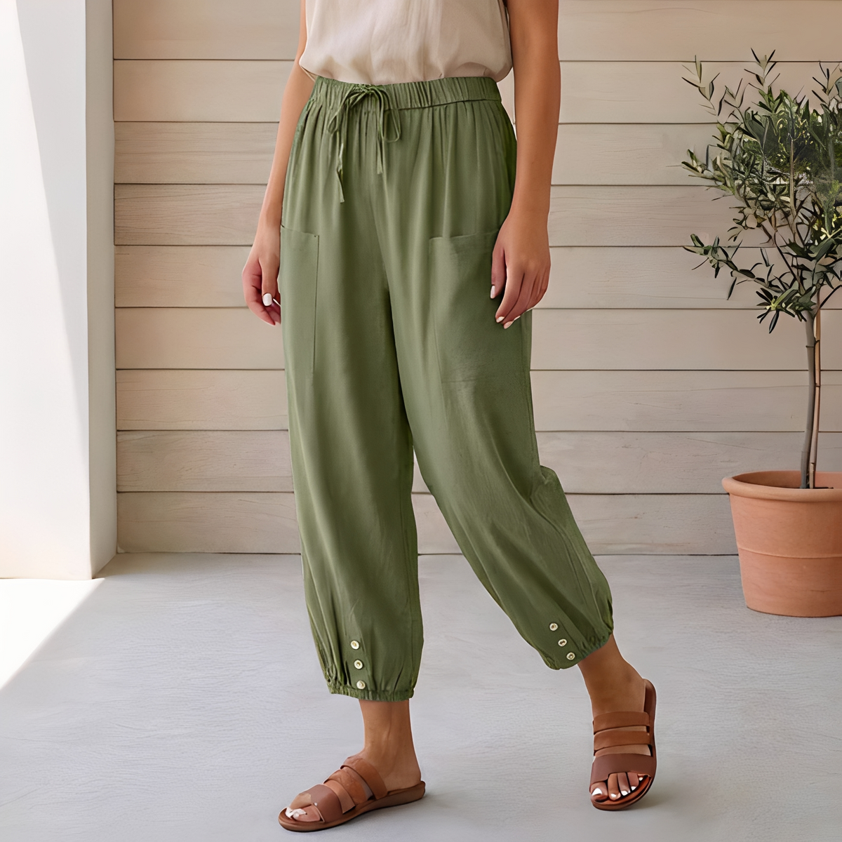 Lyliah - Pantalon chic et décontracté pour femme