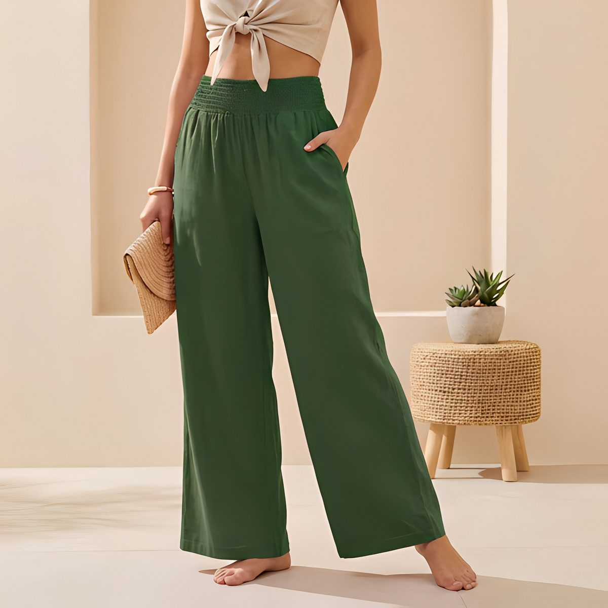 Alexandra - Pantalon large et fluide pour femme