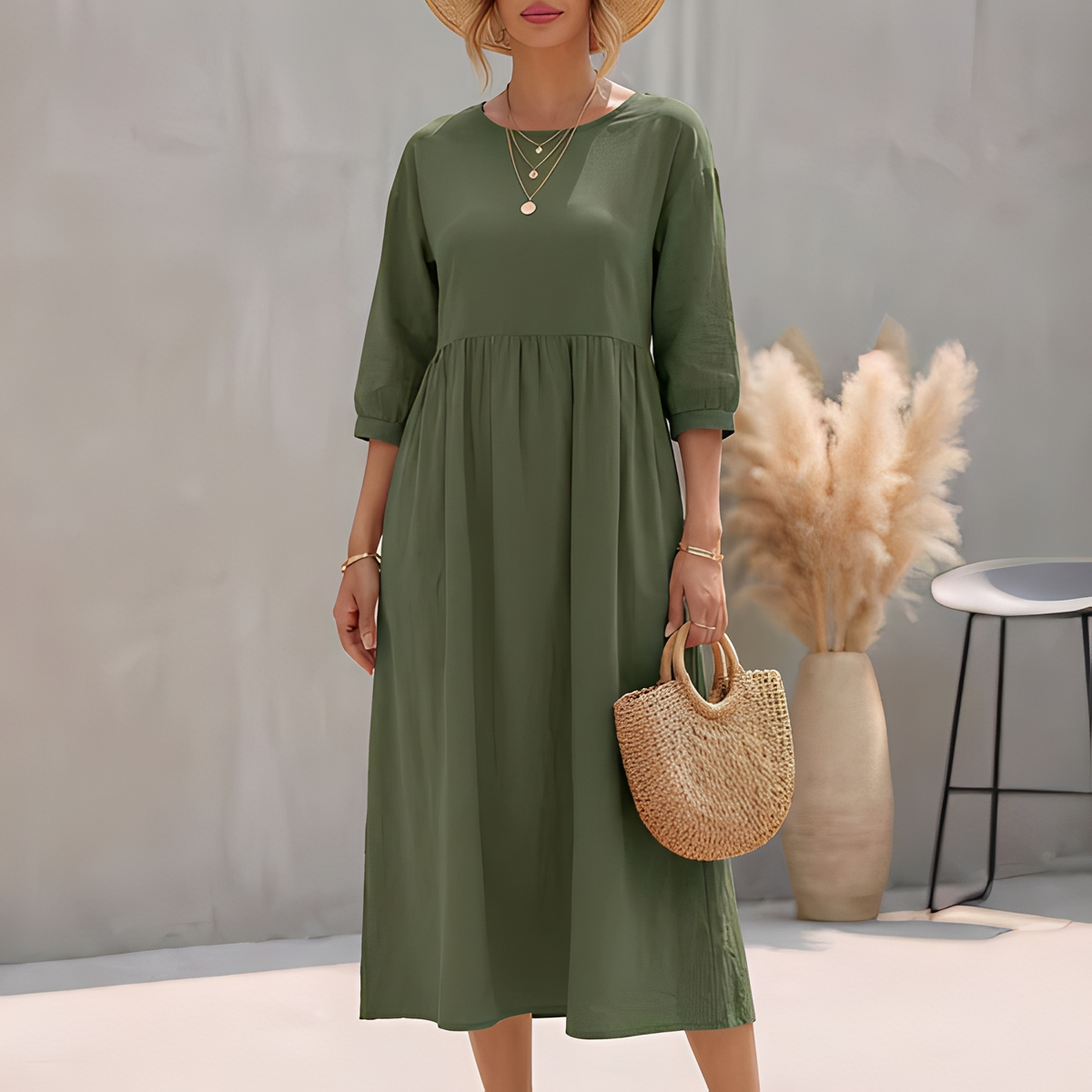 Agatine - Robe d'été élégante et décontractée pour femme