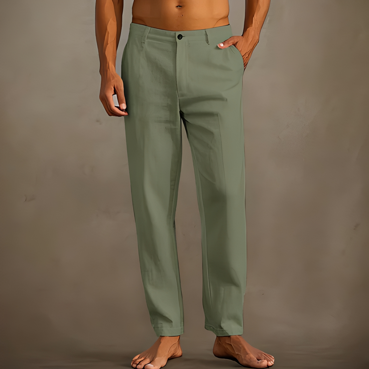 Anjay - Pantalon ample d'été pour homme