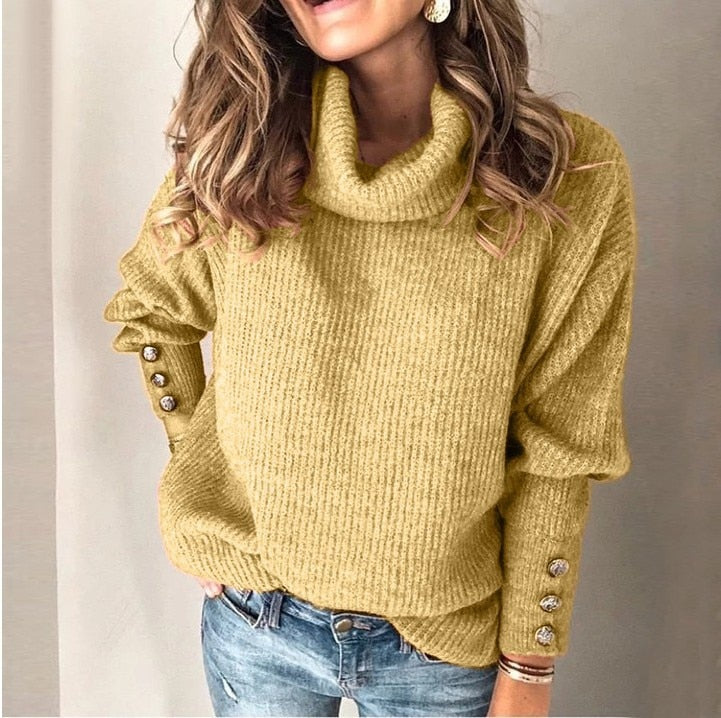 Noelani - Léger Pull Col Roulé Femme