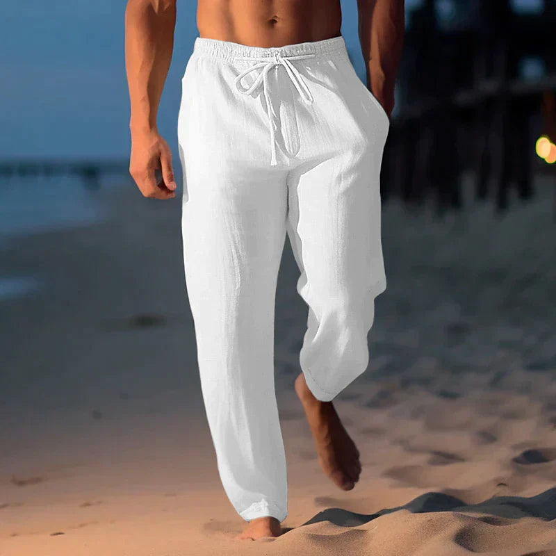 Homer - Un pantalon en lin pour hommes tendance