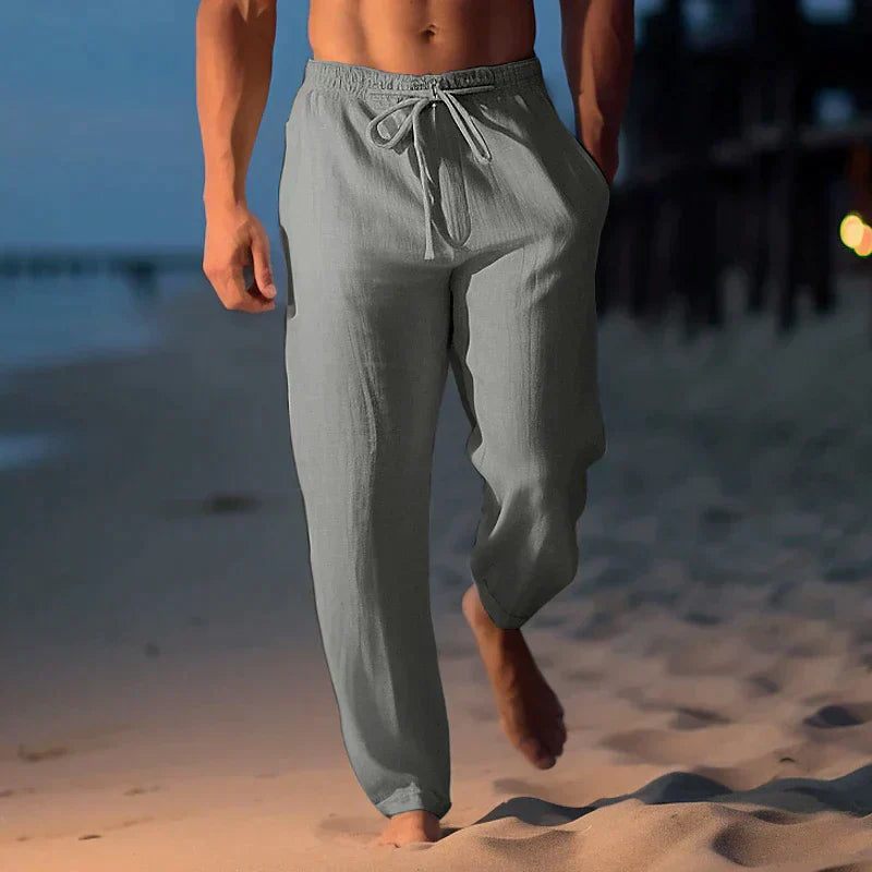 Homer - Un pantalon en lin pour hommes tendance