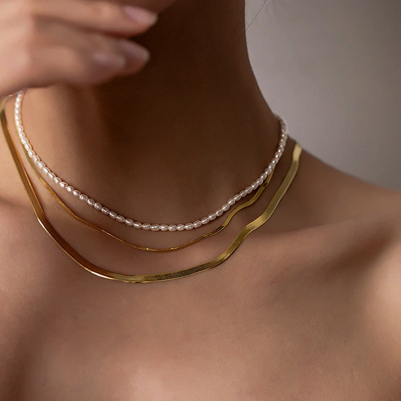 Avaria - Choker de perles d'eau douce