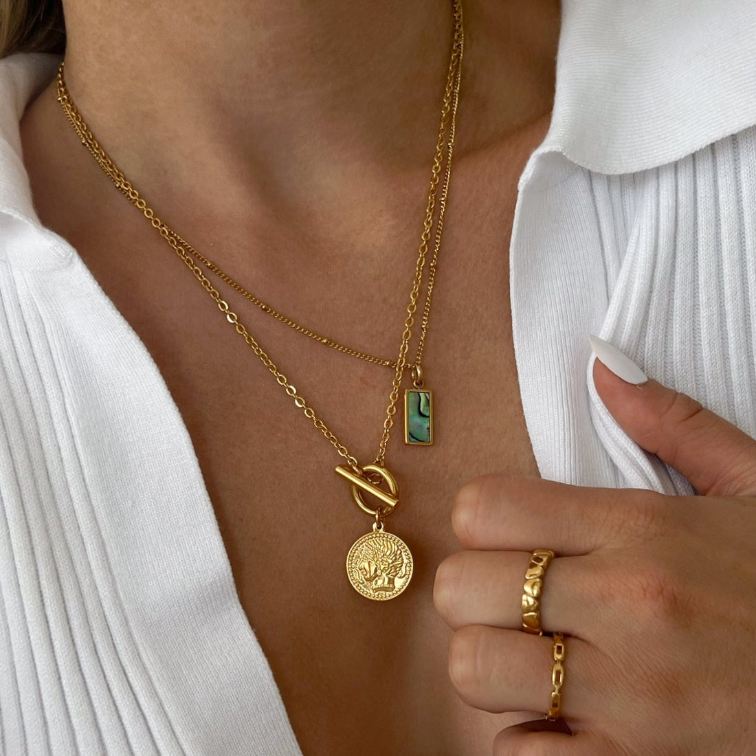 Havanna - collier de pièces avec fermoir à levier