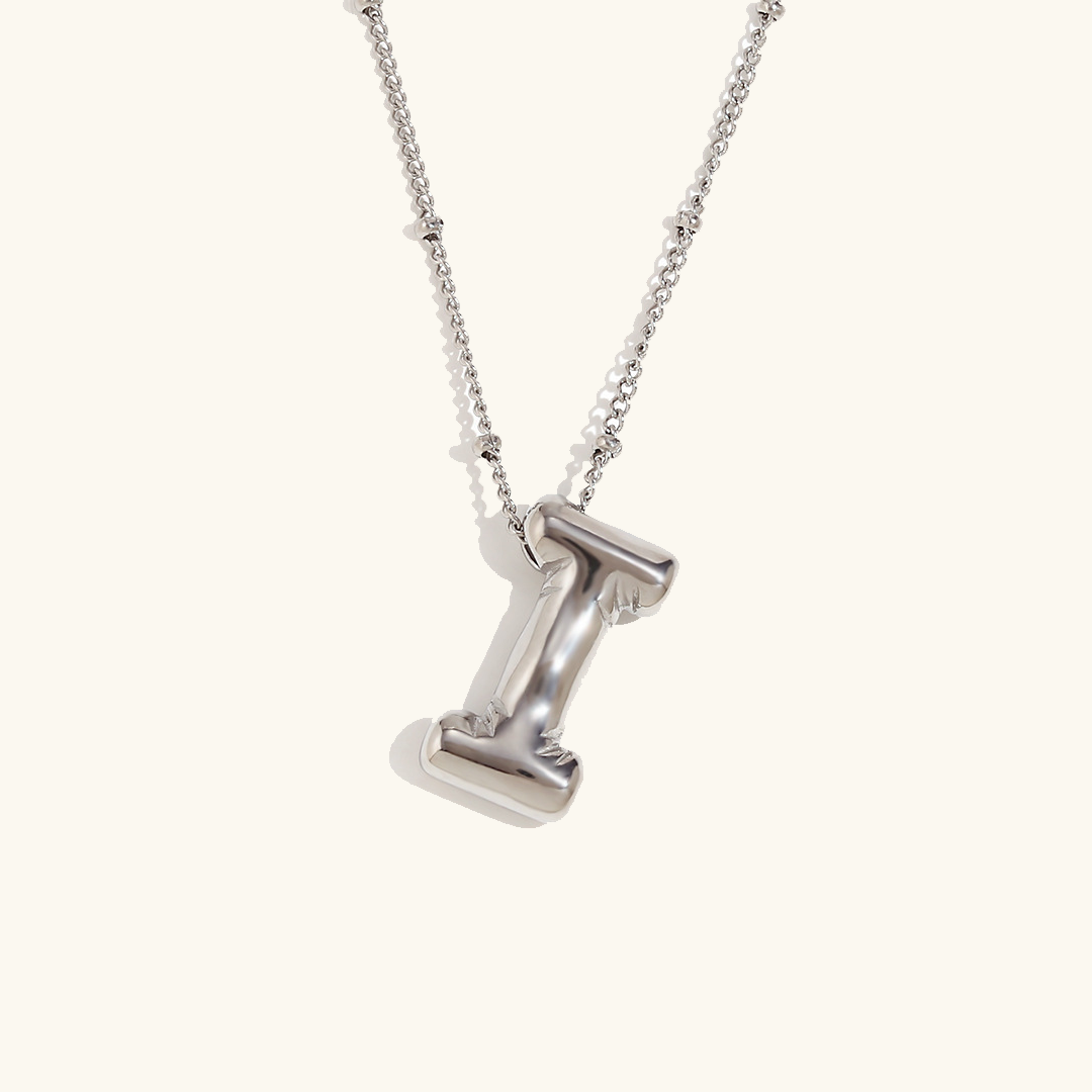 Collier initial en or Balloon