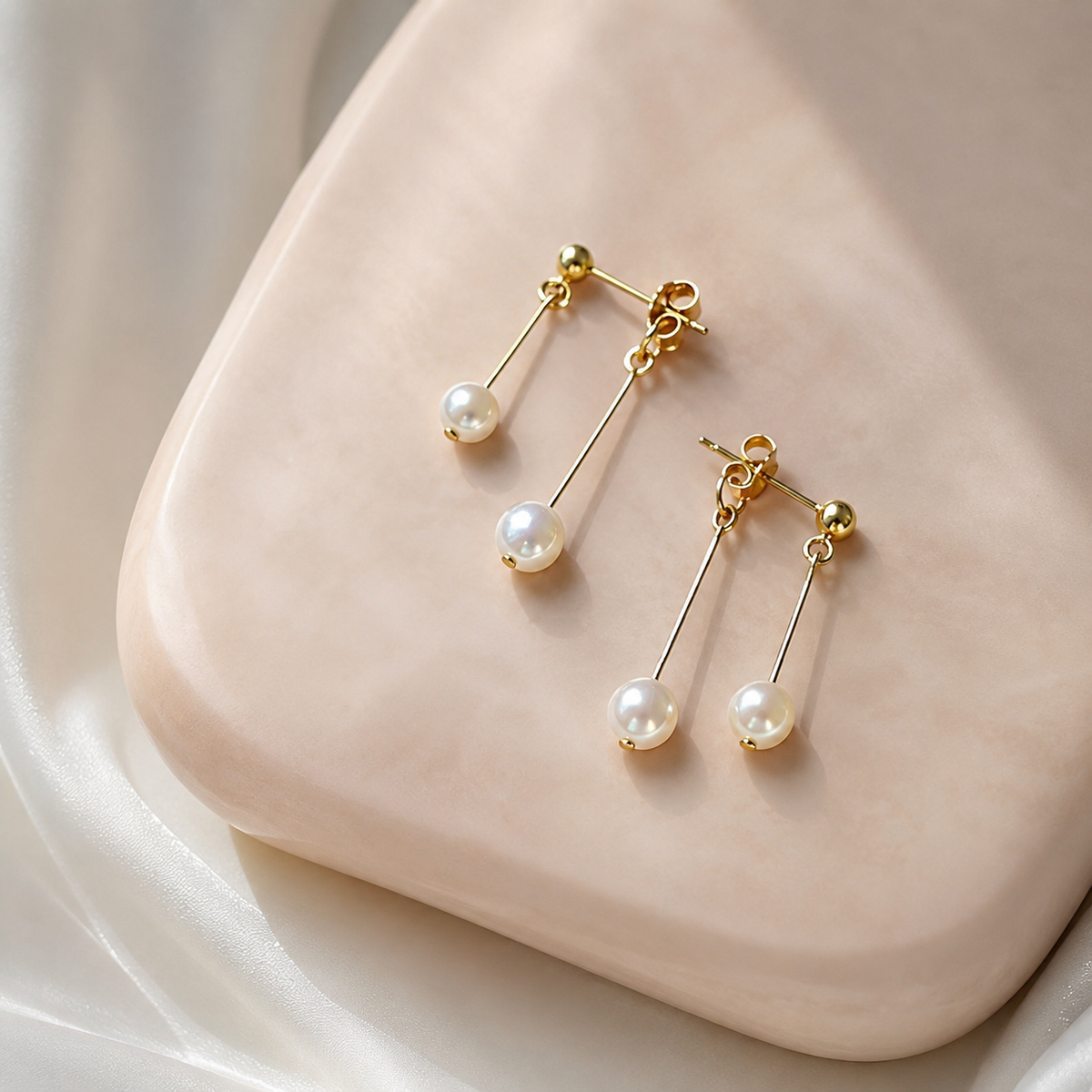 Alice – Boucles d'oreilles pendantes en perle romantique