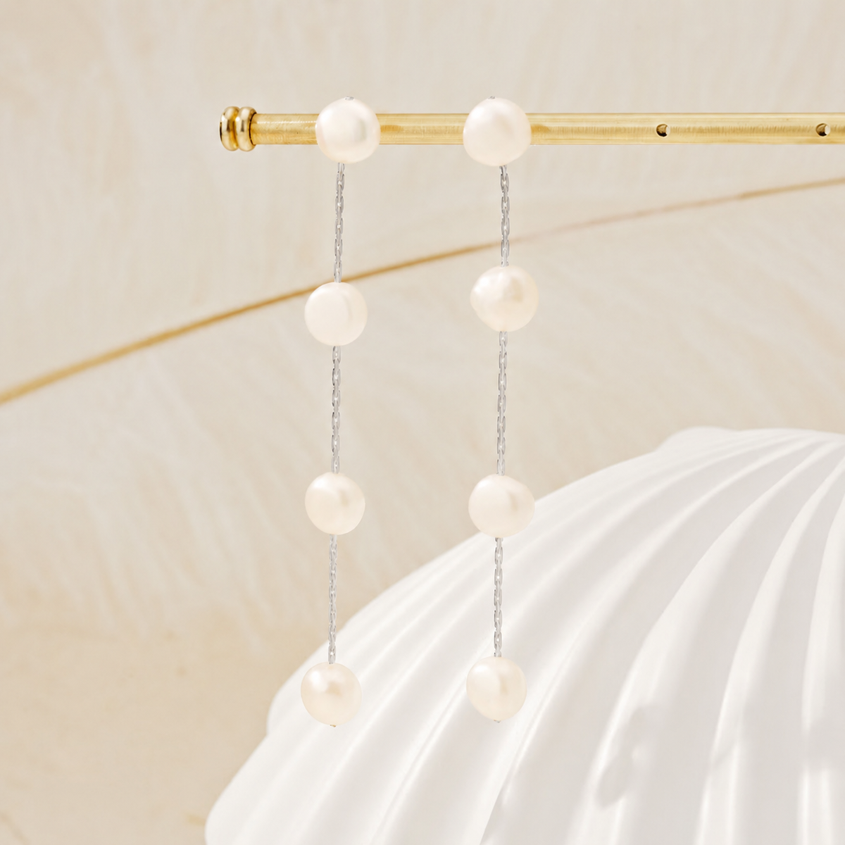 Boucles d'oreilles Goutte de Perles - Longues Boucles d'oreilles Goutte de Perles