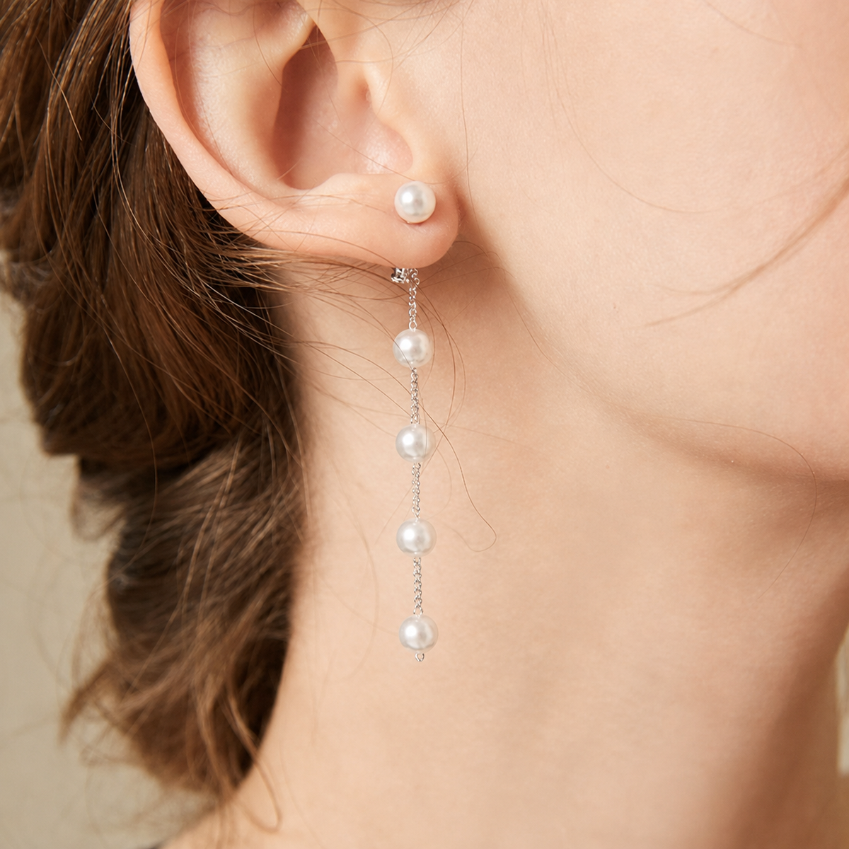 Boucles d'oreilles Goutte de Perles - Longues Boucles d'oreilles Goutte de Perles