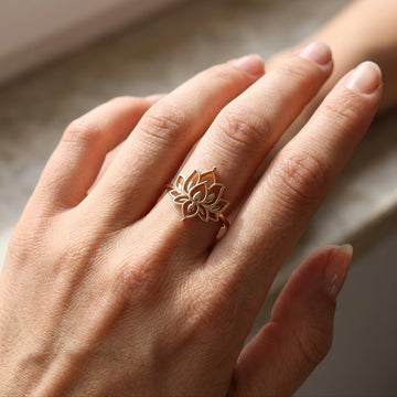 Fleur de Lotus - Bague délicate