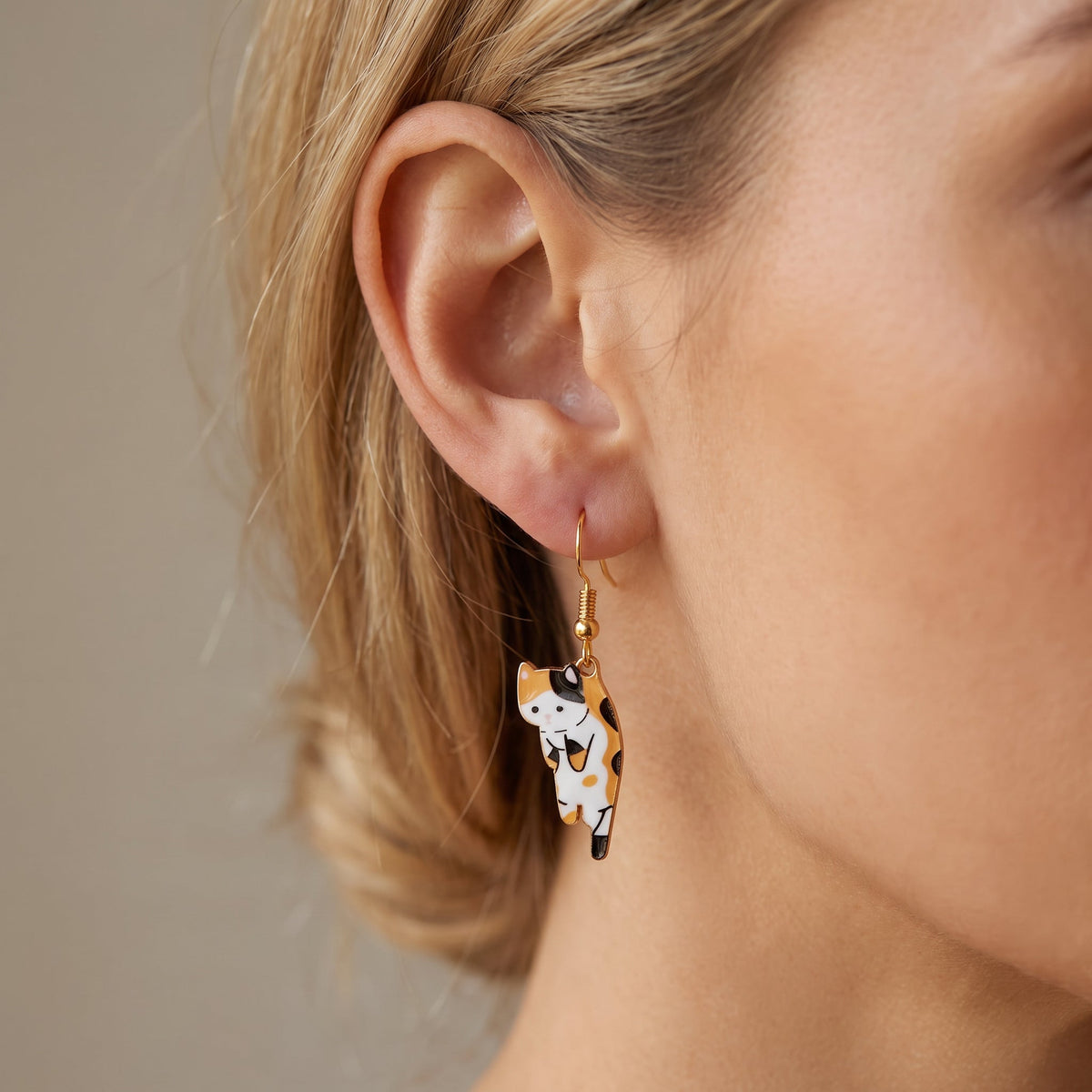 Kate – boucles pendantes de chat