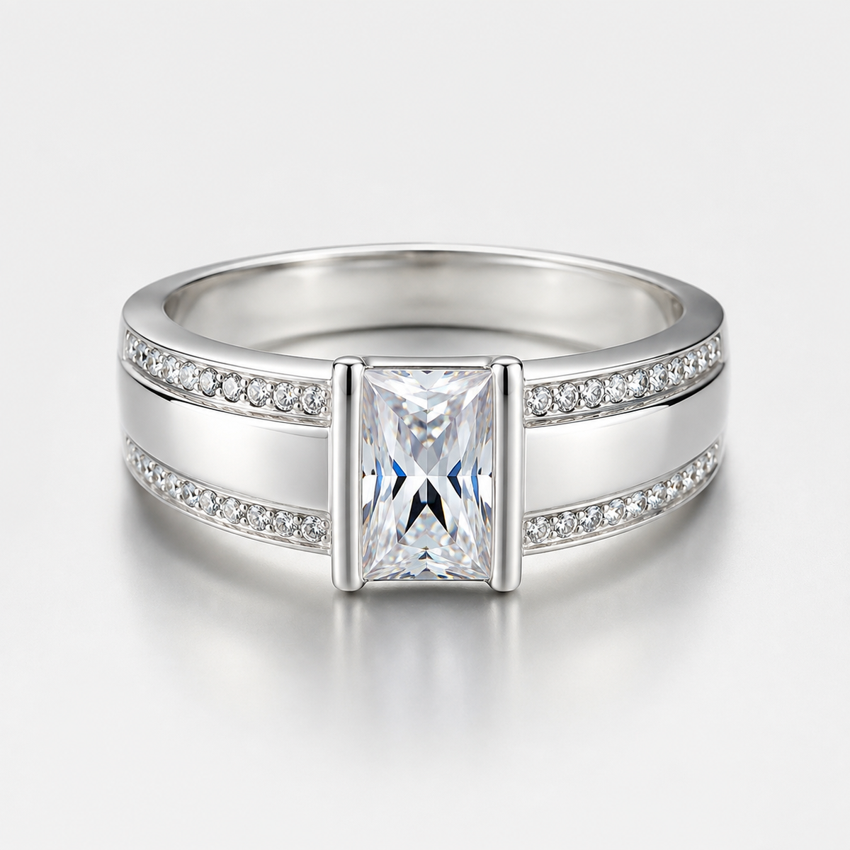 Vivienne – Bague vintage avec cristal serti