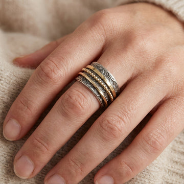 Cherilyn – Bague ancienne vintage en or et argent