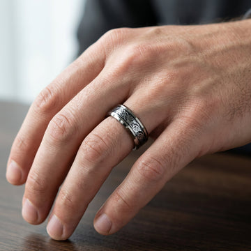 Jarl – Bague viking avec design archaïque