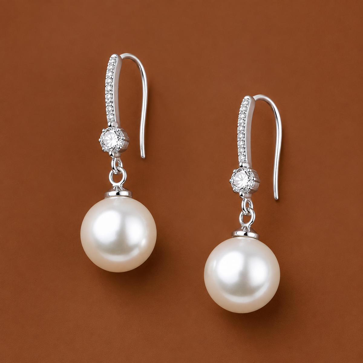 Aileen – Boucles d'oreilles en perles dorées en forme de goutte