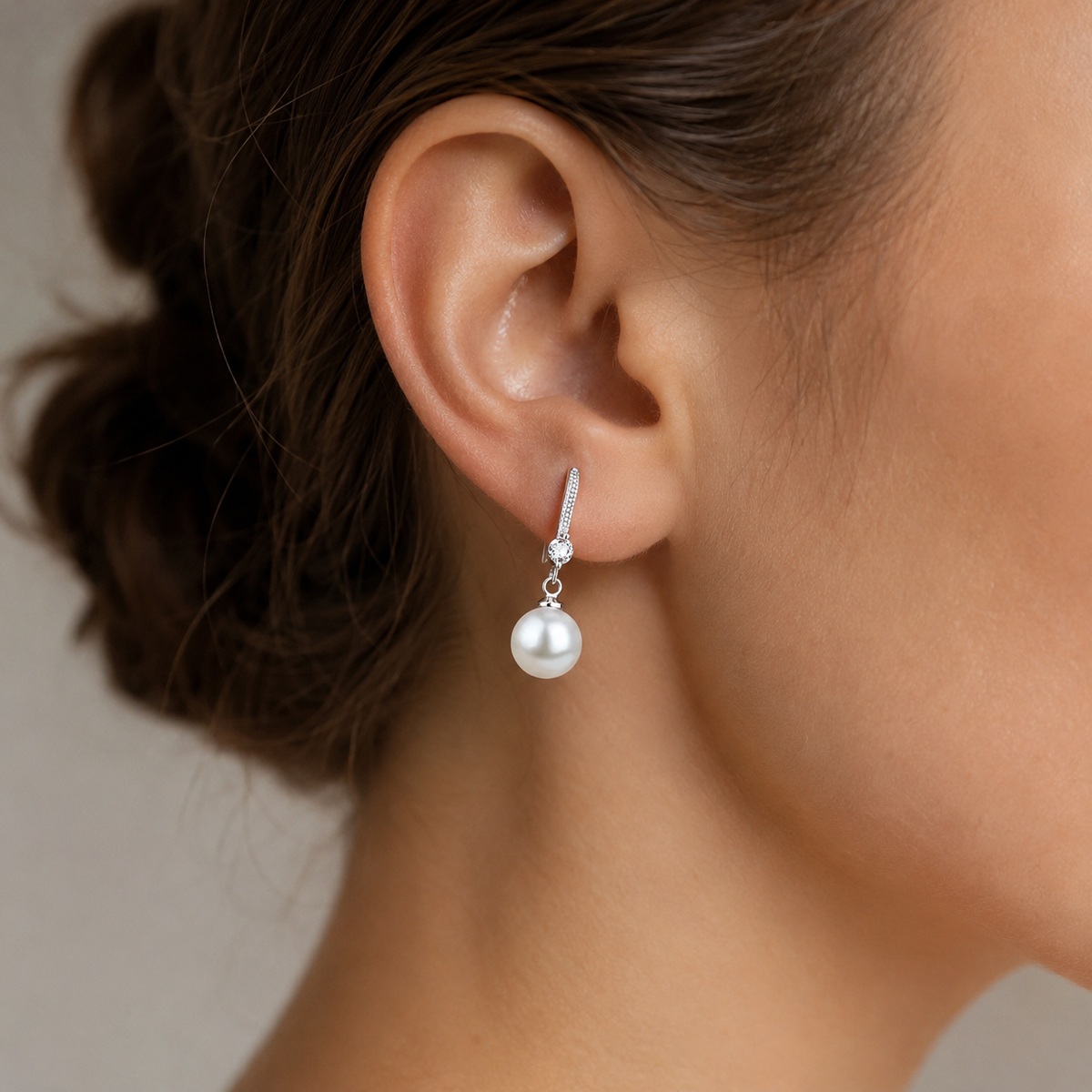 Aileen – Boucles d'oreilles en perles dorées en forme de goutte