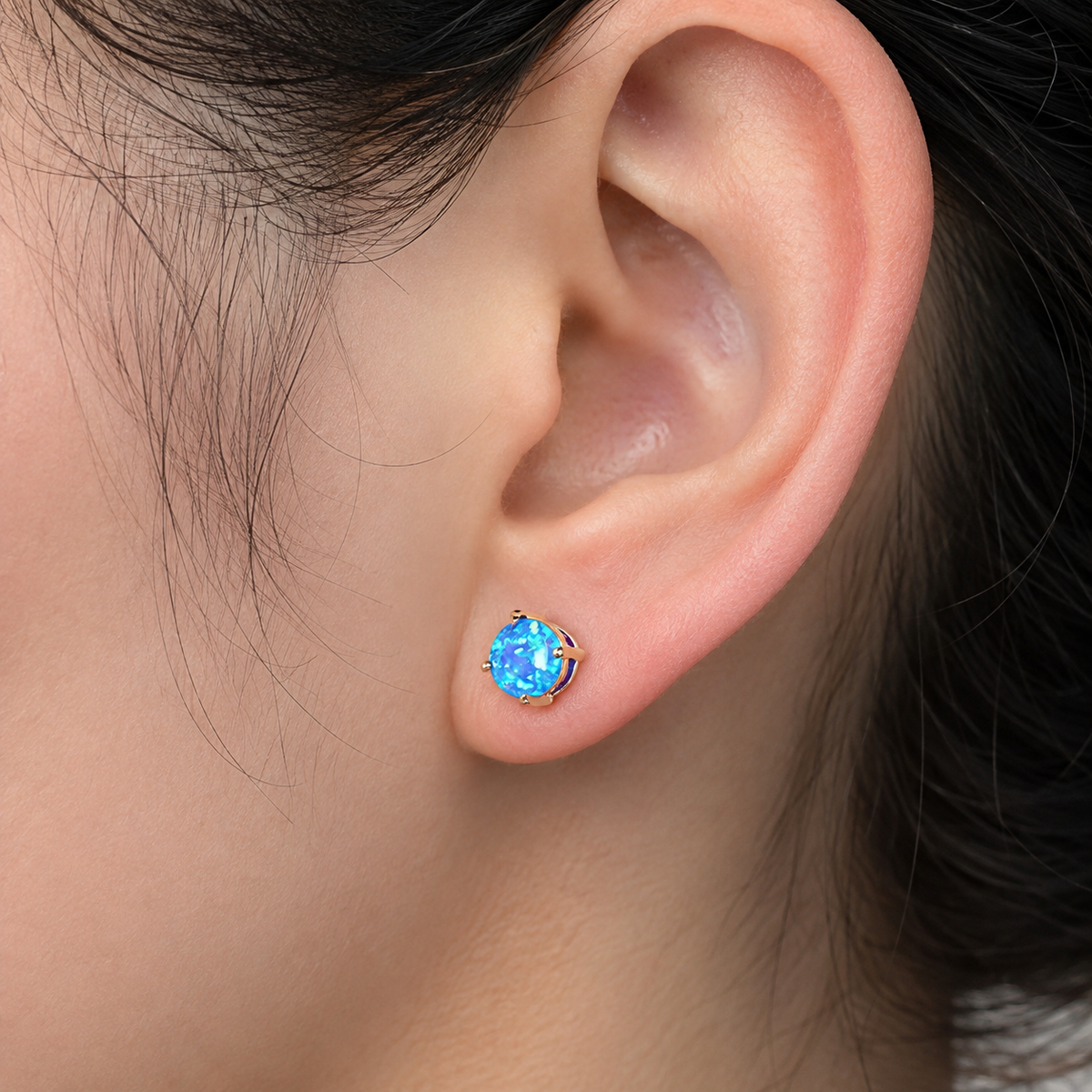 Camille – Boucles d'oreilles élégantes en opale