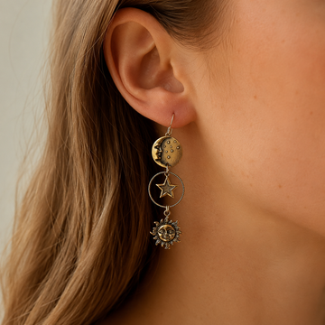 Janna – Boucles d'oreilles soleil et lune
