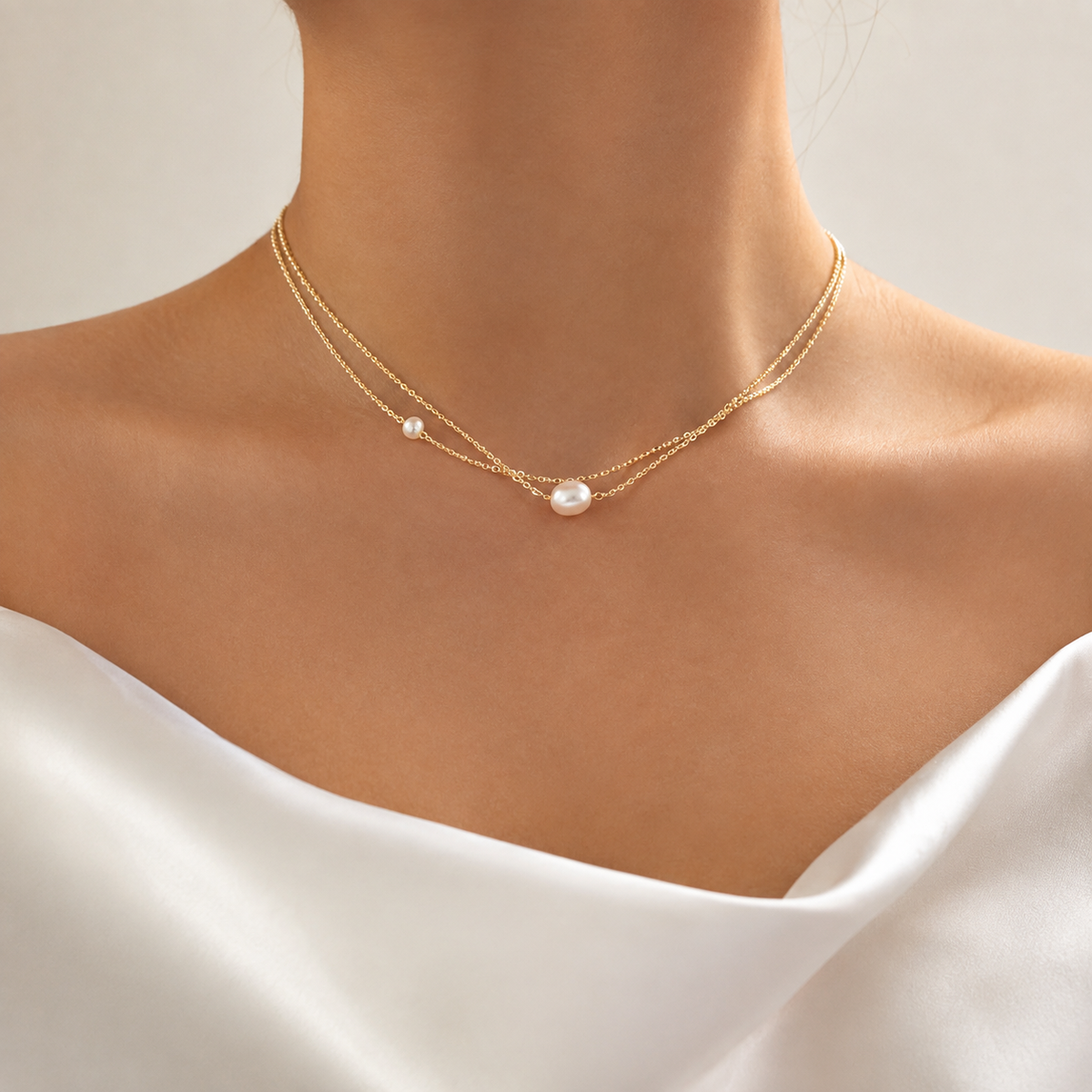 Serenity Shine – Collier de perles d'eau douce