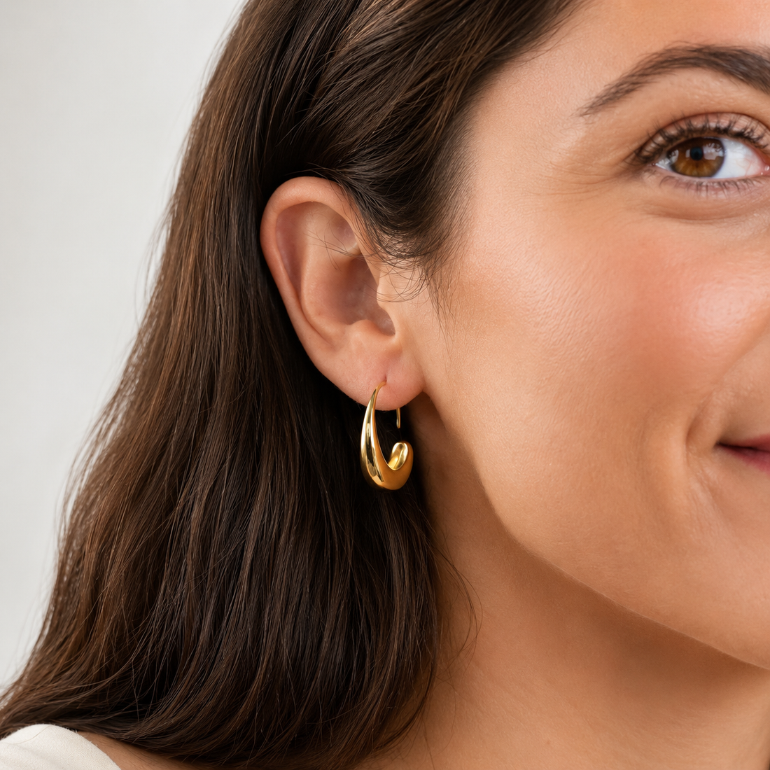 Boucles d'oreilles goutte classiques - Boucle d'oreille en or vintage