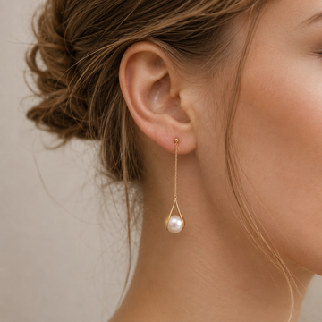 Asa – Boucles d'oreilles en or et perles