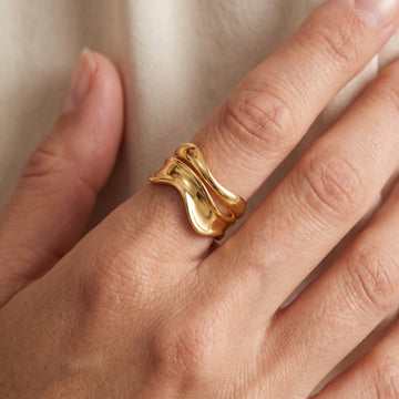 Charlie – Bague sculpturale ajustable