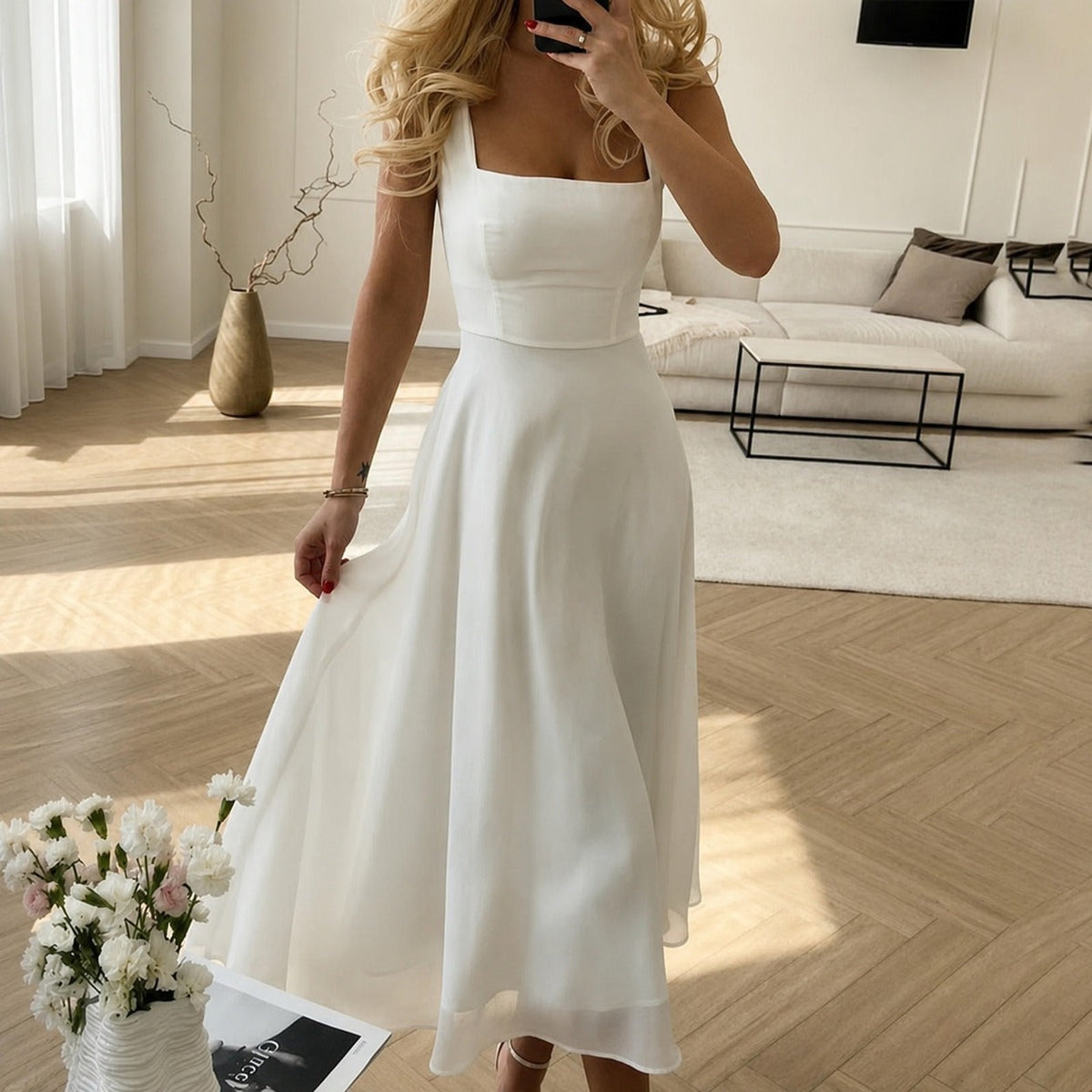 Eva - Robe sans manches élégante