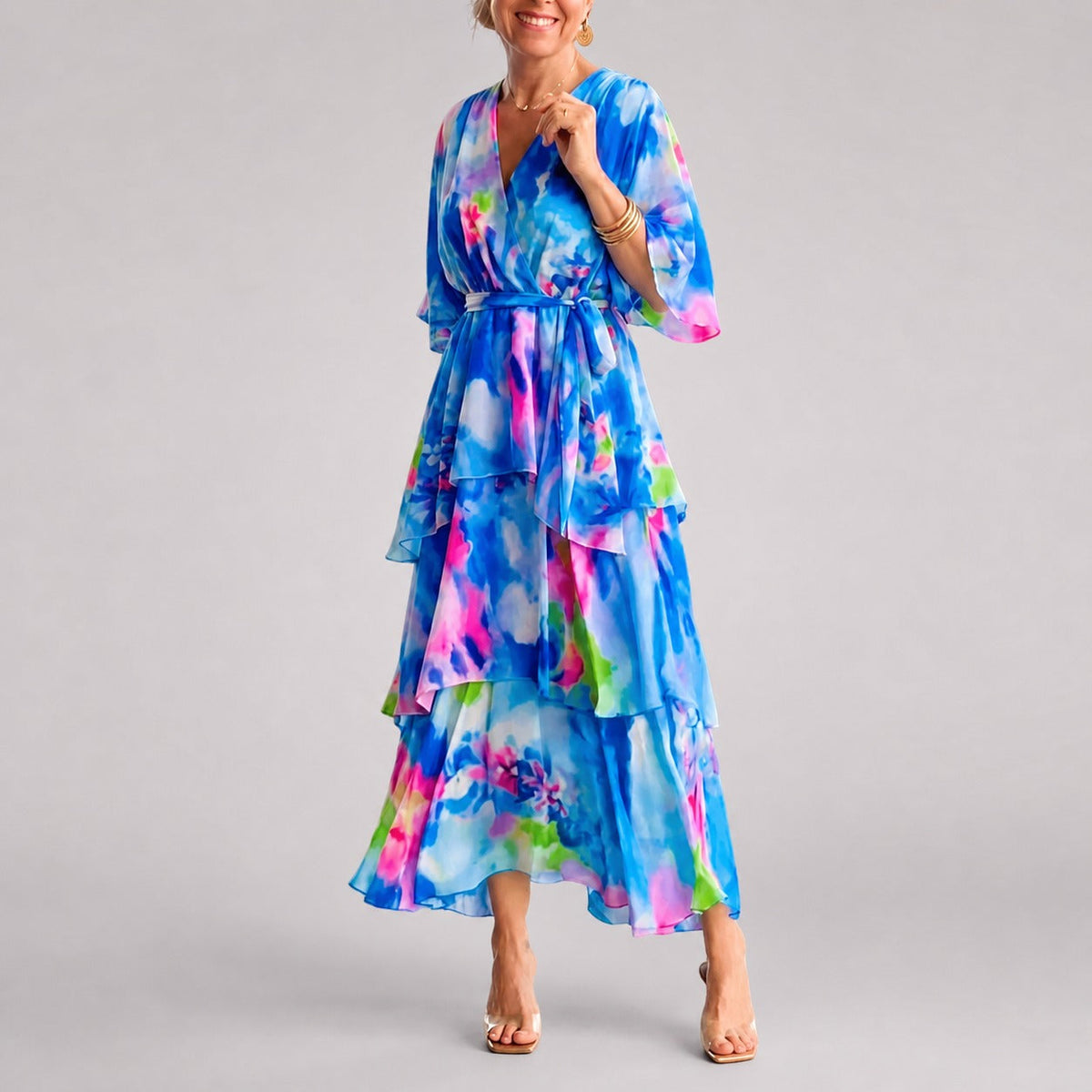 Denise - Robe Élégante à Étages