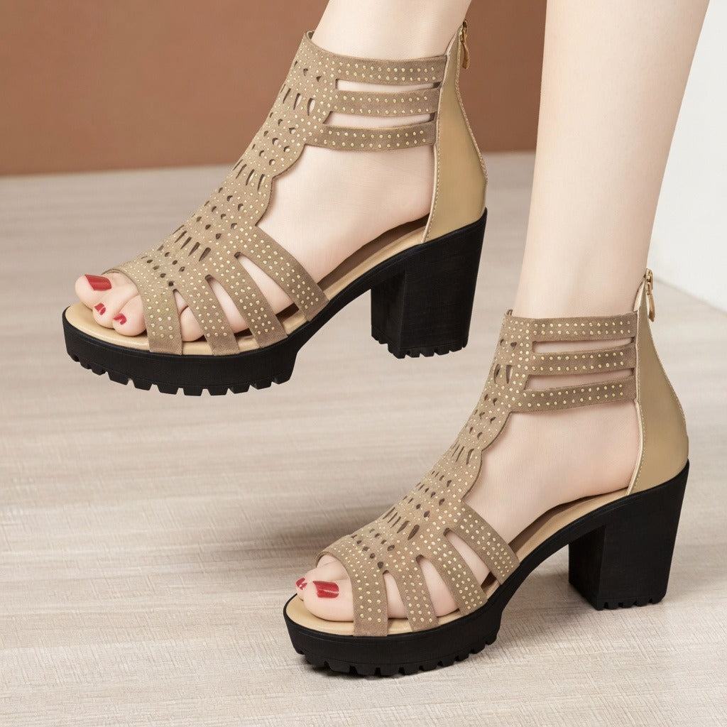 Krishan - Sandales à Talons Stylées