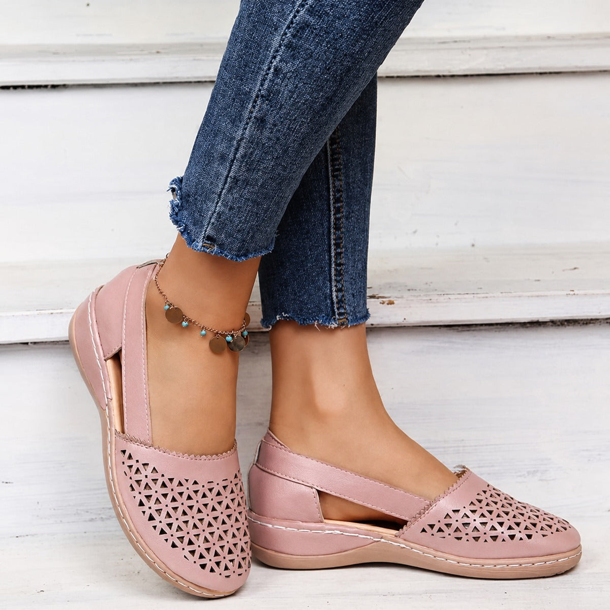 Tegan - Sandales Tendance avec Motif