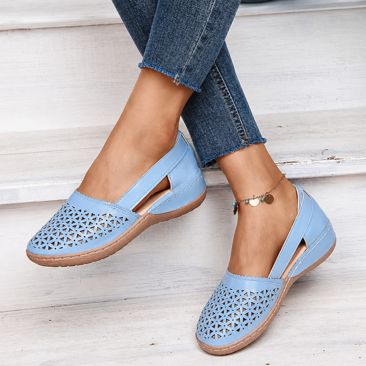 Tegan - Sandales Tendance avec Motif