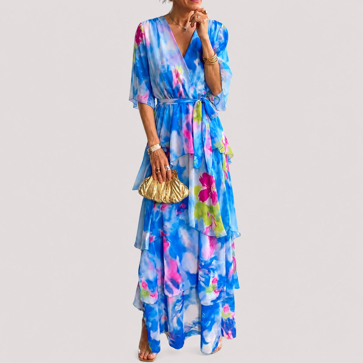 Denise - Robe Élégante à Étages