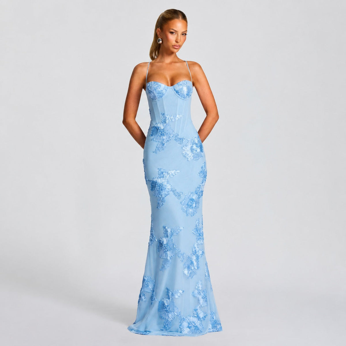 Norma - Robe Maxi Élégante à Fleurs