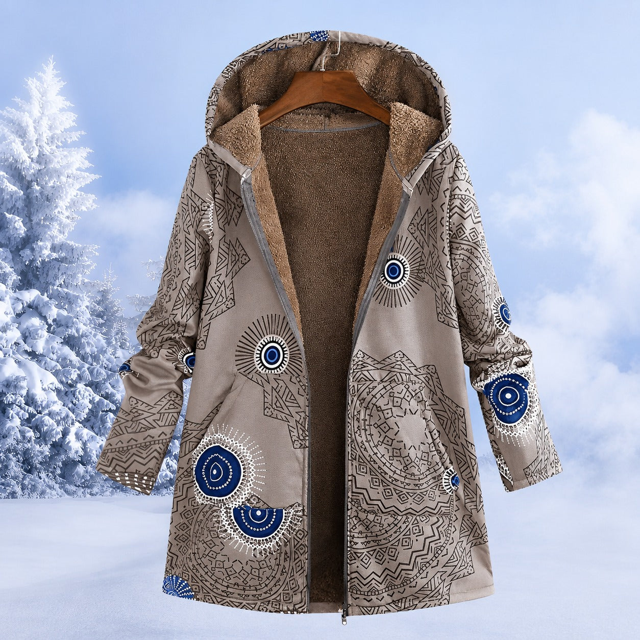 FluffCoat - Veste d'hiver colorée et élégante