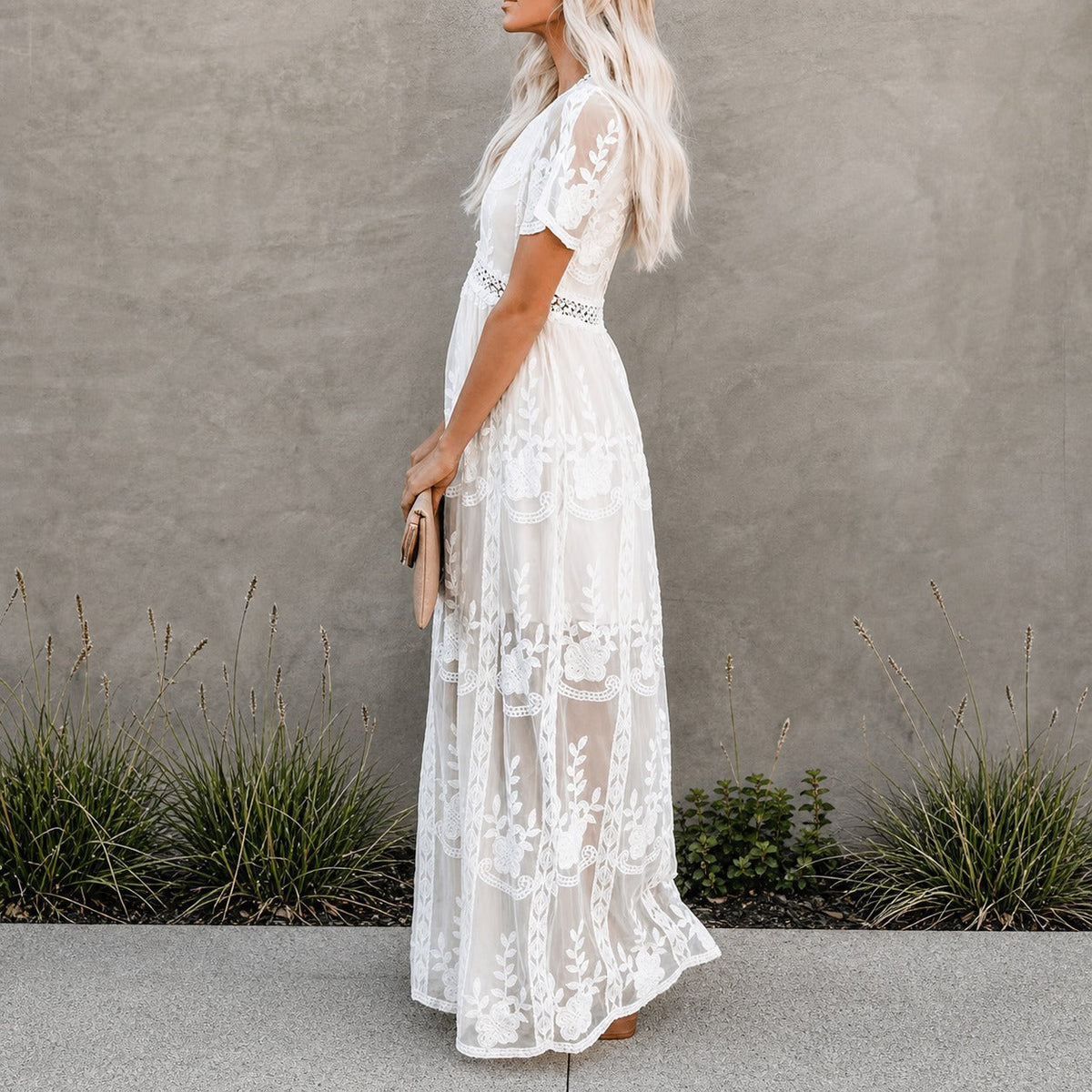 Alison - Robe Maxi en Chiffon Élégante