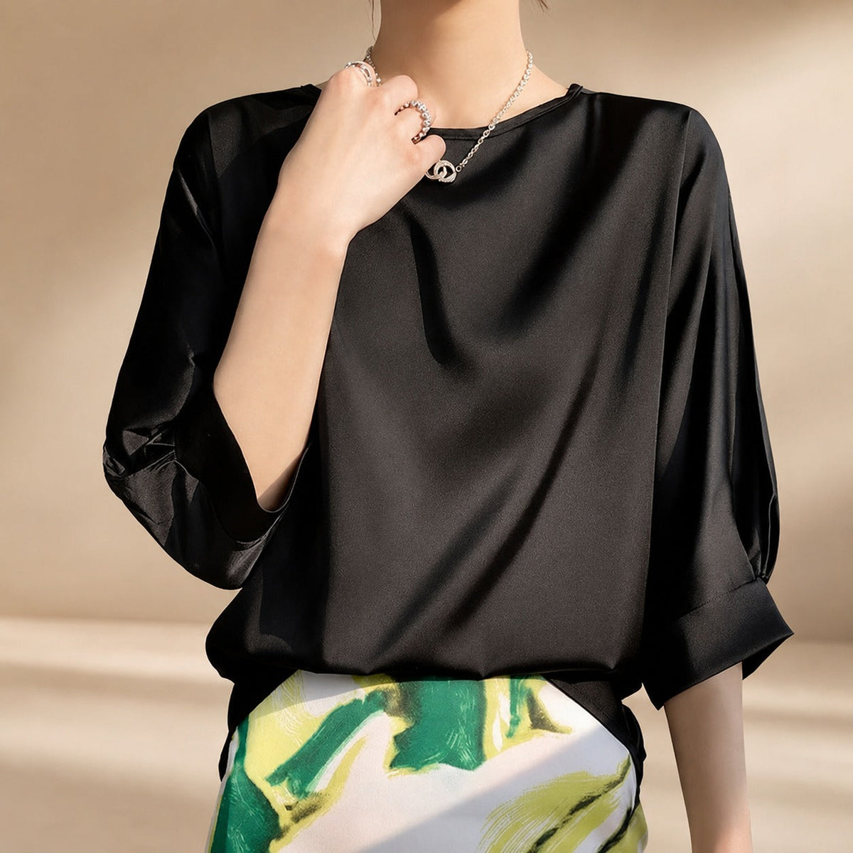 Shanice - Blouse Élégante à Coupe Ample