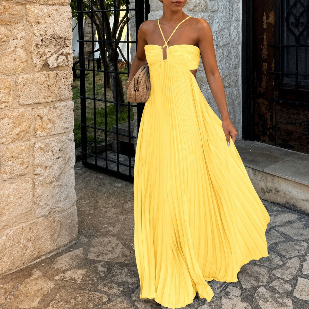 Inaya - Robe maxi élégante à bretelles